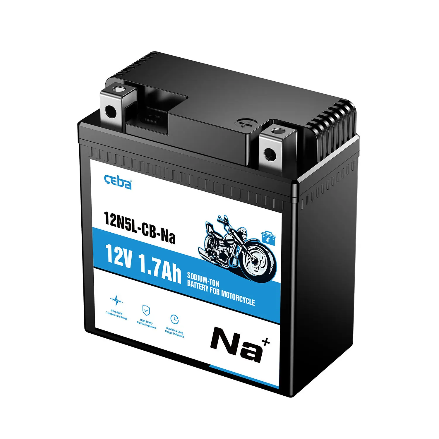 OEM ODM 12V 1.7Ah Motorcycle Starting Starter Na Sodium Ion Battery Backup Power for Electric Tricycles Base Station