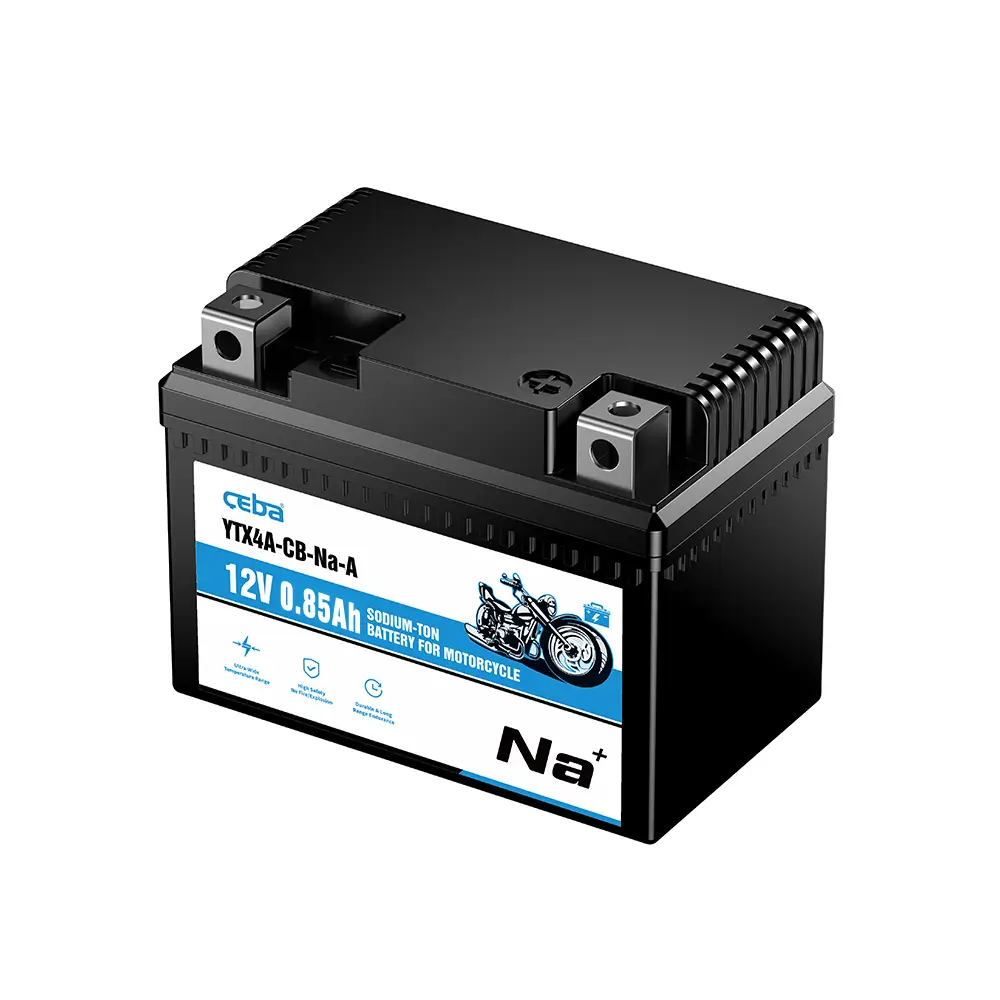 12V 0.85A Motor Starting Power Battery for 80CCA MotorCycle 3000 Cycles Sodium Ion Battery