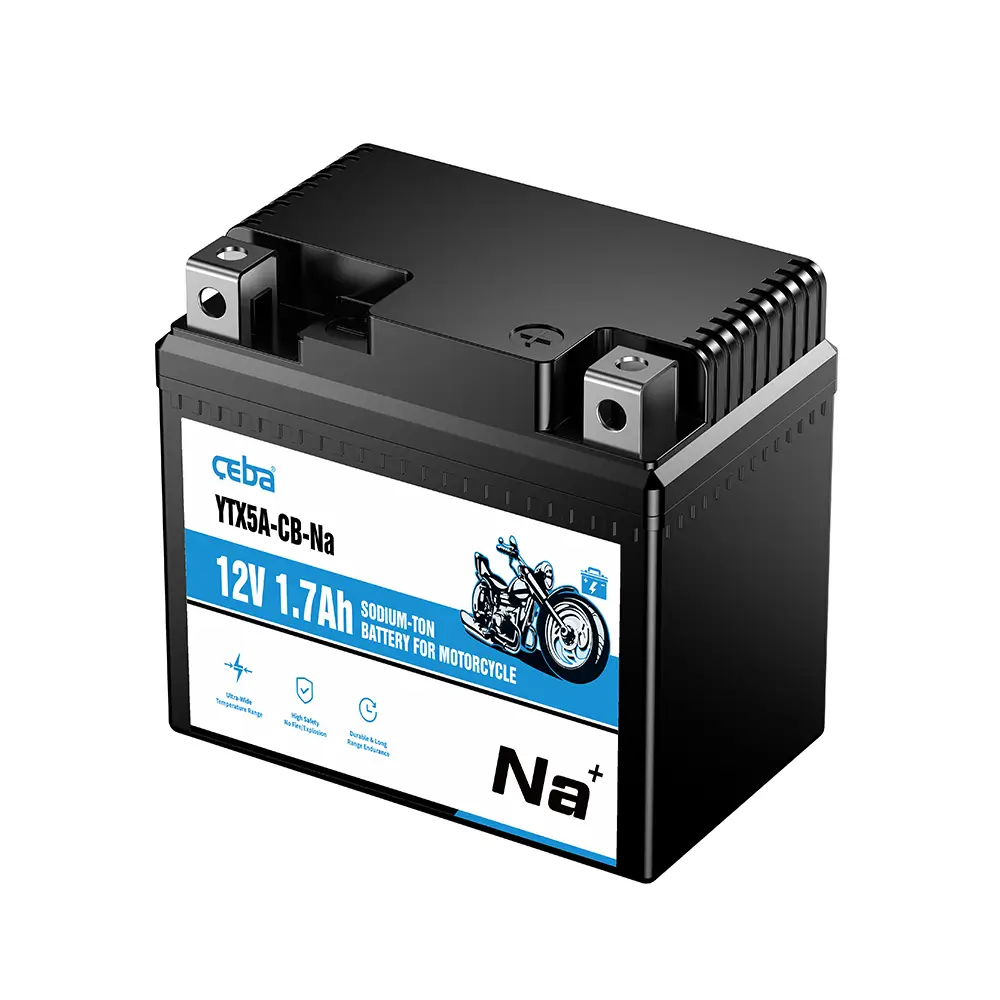 High Power 12V 1.7Ah Sodium-ion Motorcycle Starter Battery for Motorcycles