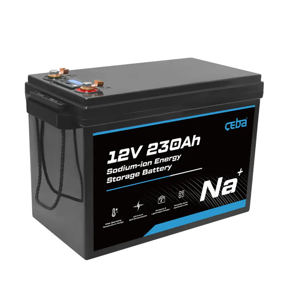 Sodium Na-Ion Rechargeable Battery 6000 Cycles Prismatic 12v 230Ah Sodium Ion Batteries for Outdoor Camping RV 12v Battery Pack
