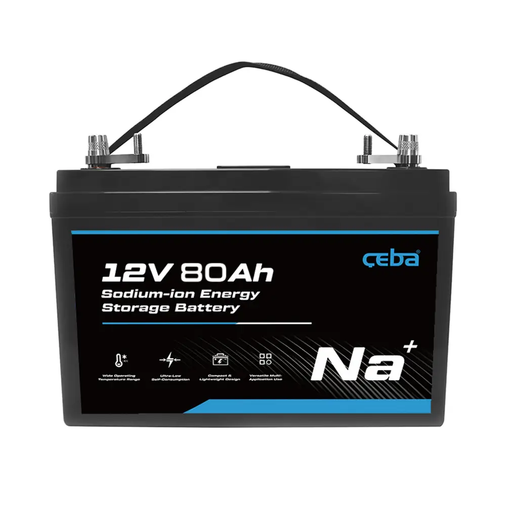 Sodium Ion Battery 12V 80ah Outdoor Energy Storage System Sodium-ion Batteries Cell for RV Motorcycle Camping Solar Energy